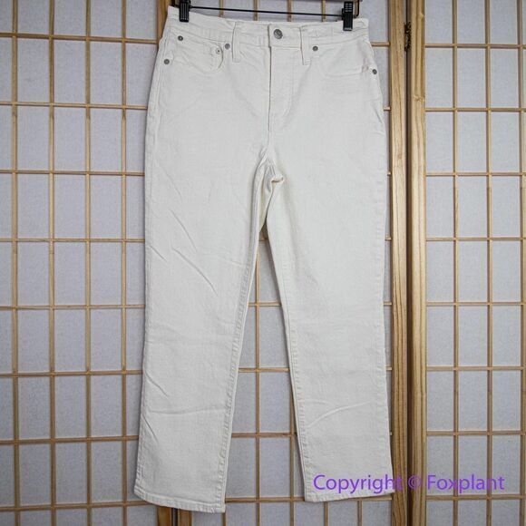 NEW Madewell The Petite High-Rise Perfect Vintage Jean in Tile White,‎ 27P - Picture 2 of 16